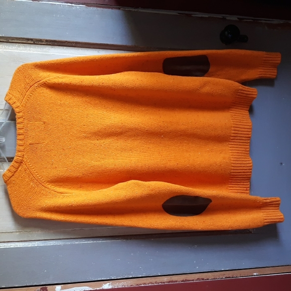 American Eagle Outfitters Sweater with Elbow Patches Gold - Picture 6 of 6